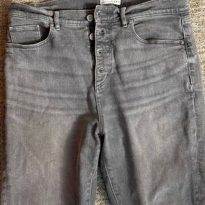 Loft grey High waist skinny Jean 31 / 12